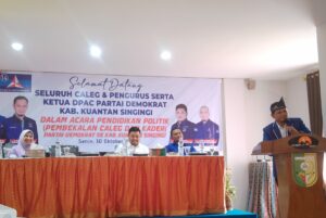 Ratusan kader dan pengurus DPC Partai Demokrat Kuansing menghadiri kegiatan pendidikan dan pembekalan CALEG!!!