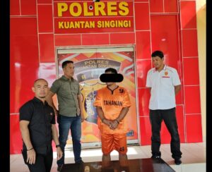 Tim Mata Elang Satresnarkoba Polres Kuansing Bekuk Residivis Narkotika Jenis Sabu di Desa Beringin Taluk