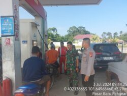 Cegah Penimbunan BBM di Desa Sako, TNI Polri Ajak Masyarakat Bersinergi