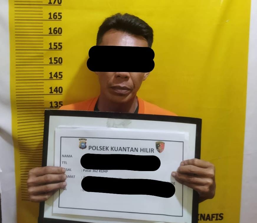 As Ditangkap Polisi Seusai Mencuri Sepeda Motor di Kuansing