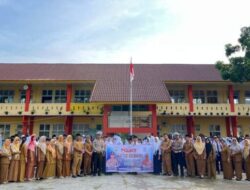 Satlantas Polres Kuansing Gelar “Police Goes To School”, Berikan Edukasi Keselamatan Berkendara