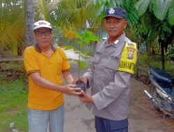 Polsek Kuantan Hilir Laksanakan Penanaman Bibit Pohon Lengkeng Dukung Program Kapolda Riau